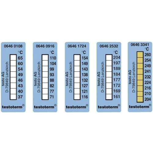 testo testoterm Temperatuurmeetstrip 37 tot 65 °C Inhoud10 stuk(s)