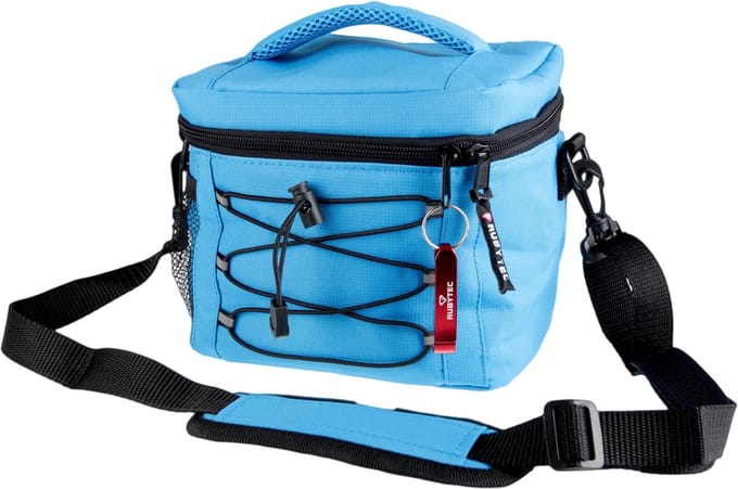 Rubytec Koeltas - 5 L - Koelbox - Geïsoleerde Lunchtas - Inclusief koelelement - Coolerbag met Gaasvak - Blauw