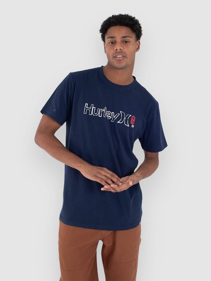 Hurley Samukai O&O T-Shirt blauw