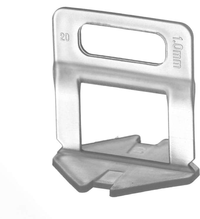 Tegelclips 1 mm | leveling clips | 3000 stuks