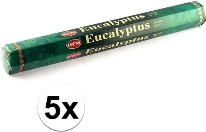 Hem Wierook stokjes - Eucalyptus - 100x stokjes - Yoga/meditatie