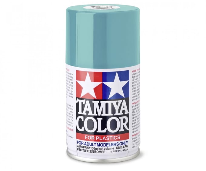 Tamiya Hobbyverf Acrylverf - TS-41 Coral Blue - Gloss - Acryl Spray - Verf spuitbus - 100 ml