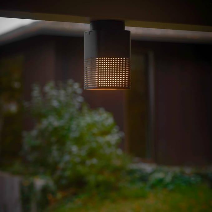 Nordlux Sidara Seaside buiten-downlight, zwart, IP54, E27
