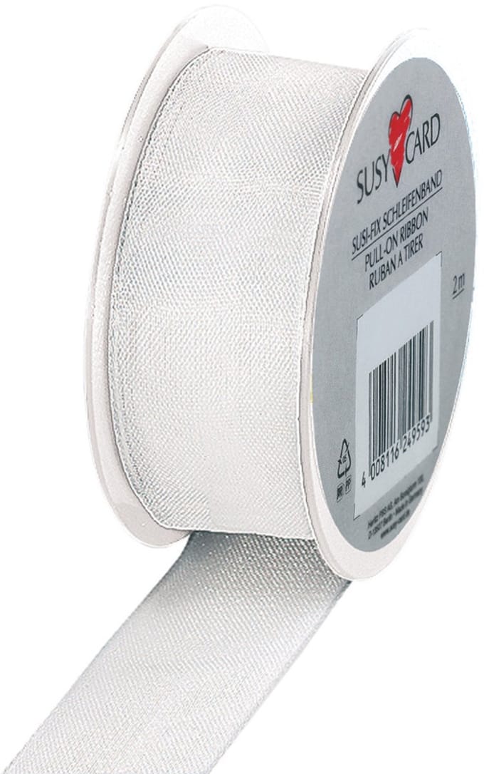 SUSY CARD cadeaulint op spoel Trend, wit