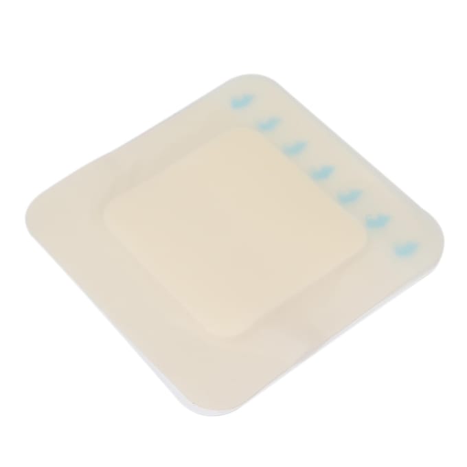 Zelfklevend Schuim Wondverband Pad Snelle Genezing Hydrocolloïd Gel Pleisters met Rand white