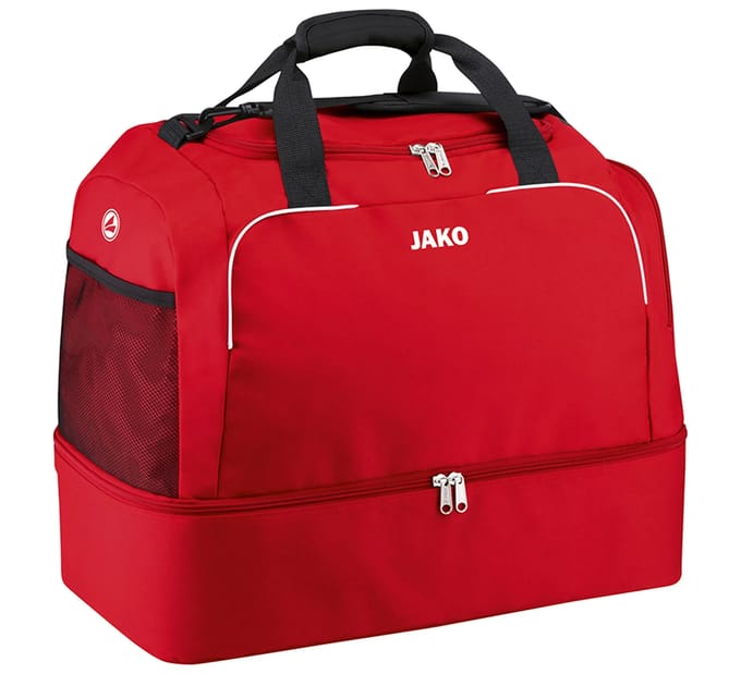 Jako Classico (Junior) Sporttas Met Bodemvak - Rood | Maat: JR