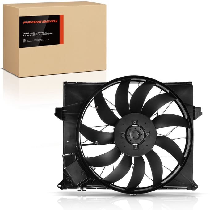 Frankberg 1x Motorradiator enkele ventilator