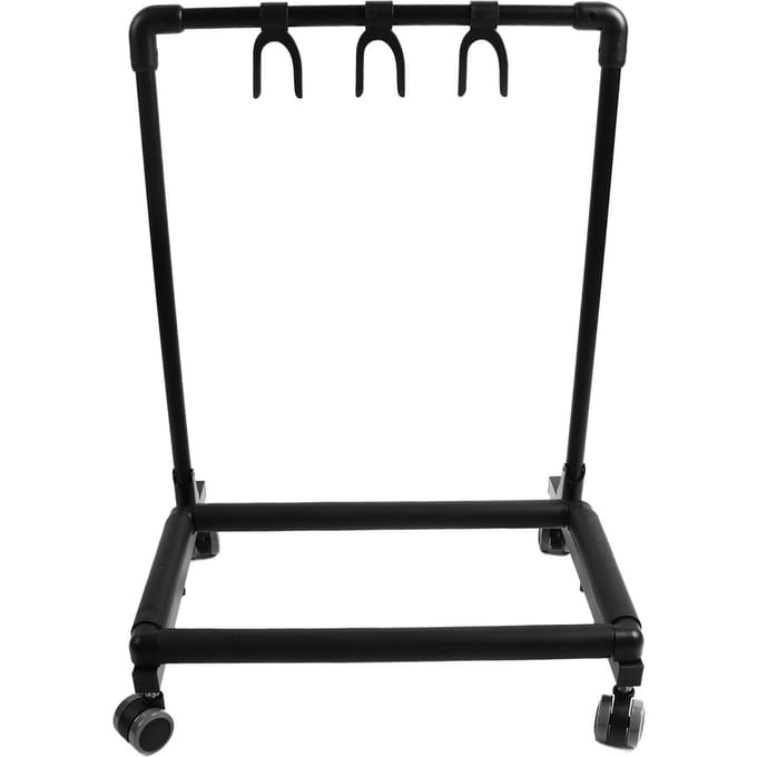 Multi Gitaarstandaard Metaal en EVA Meerdere Gitaren Displayhouder met Wielen voor Winkels FL 13W black