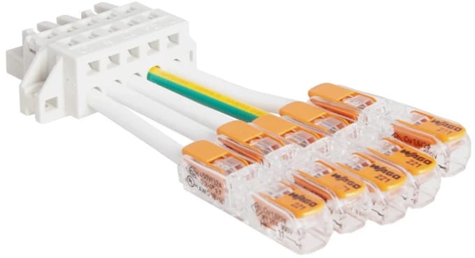 Ledvance TRUSYS FLEX FEED IN CONNECTOR 5P, wit, gereedschaploos, 5-8-polig, 4099854230219
