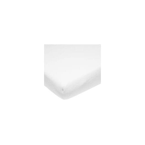 Meyco Baby Uni molton stretch hoeslaken ledikant - white - 60x120cm