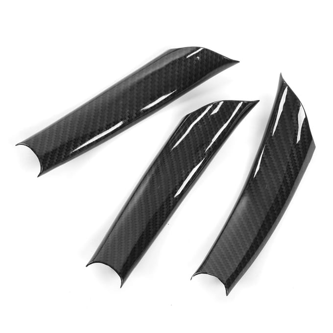 3 stuks Auto Deur Trekhandgreep Cover Koolstofvezel Stijl Vervanging voor X5 E70 2008?2013 black
