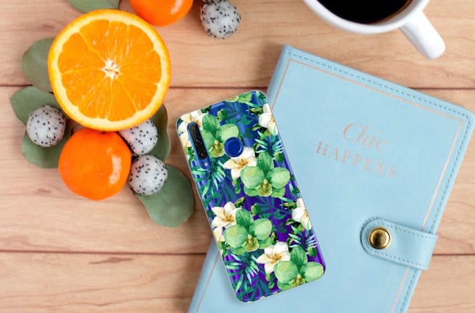 Honor 20 Lite TPU Case Orchidee Groen