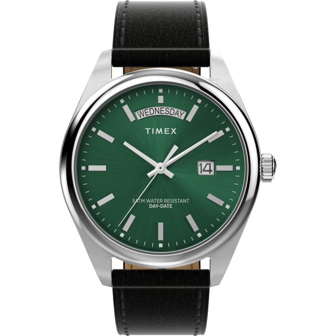 Timex Legacy TW2W57300 Horloge - Leer - Zwart - Ø 41 mm