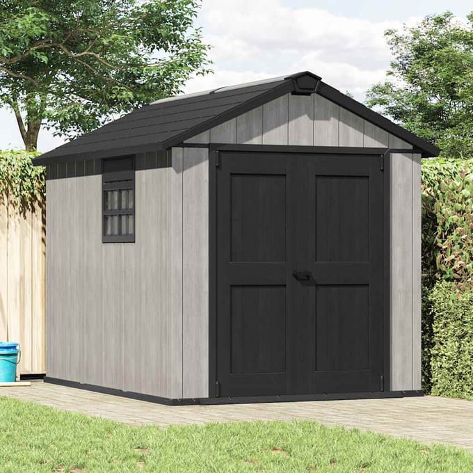 Keter Oakland 759 Tuinhuis - 230x287x242 cm - Grijs