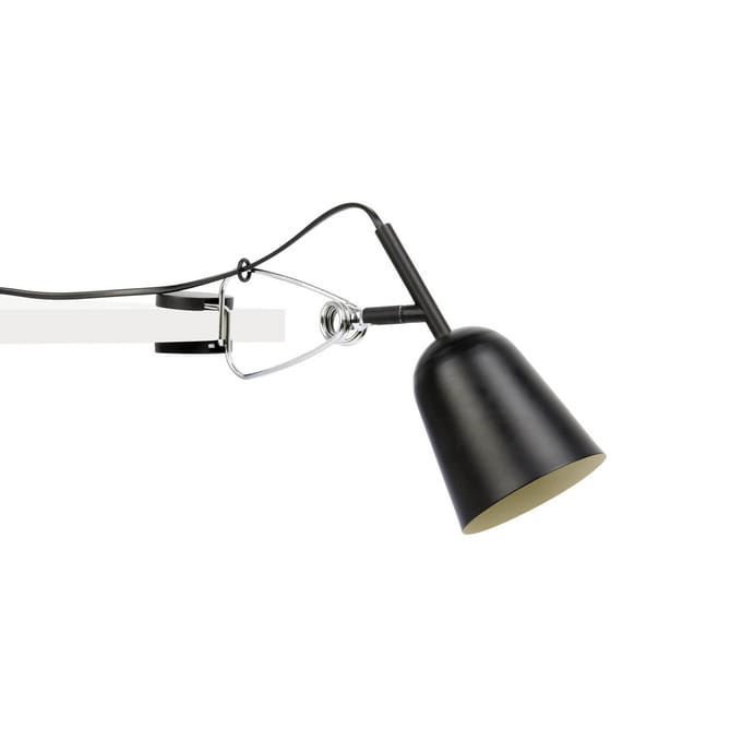 FARO BARCELONA Klemlamp Studio, zwart/crème