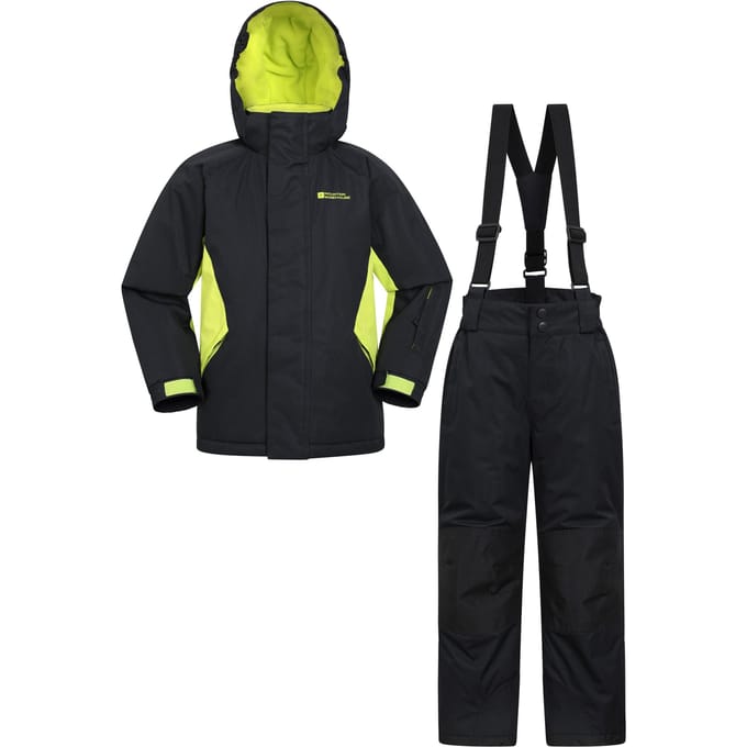 Mountain Warehouse Set kinder/kinder ski-jas & -broek (Zwart)
