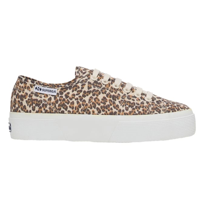 Superga Dames/Dames 3740 Leggera schoenen met luipaardprint (Luipaard/Avorio)