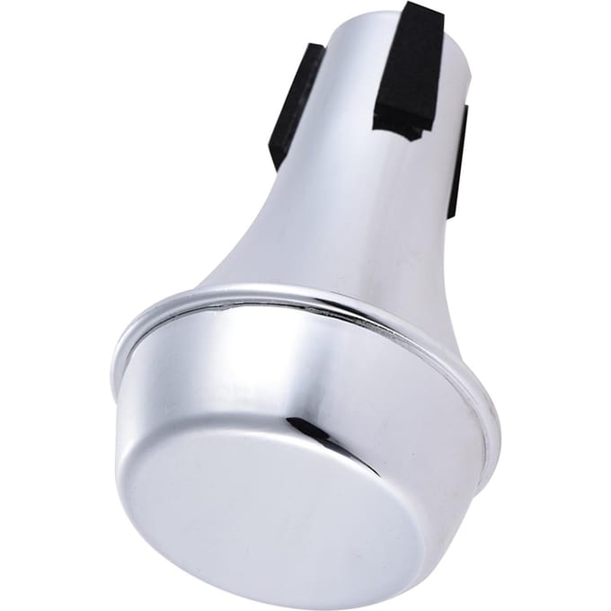 Mini Lichtgewicht Oefentrompet Rechte Demper Demper Sourdine ABS Materiaal zilver