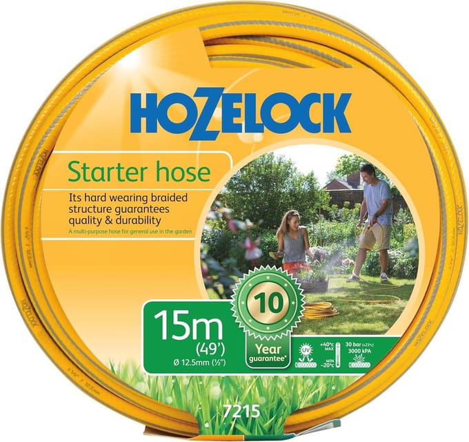 Startslang 12,5 mm (1/2") 15m - Multifunctionele en UV-bestendige Tuinslang
