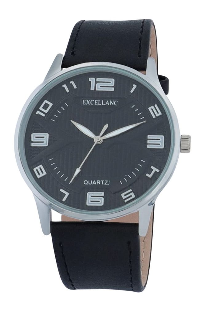 EXCELLANC Herenhorloge imitatieleer Mineralglas