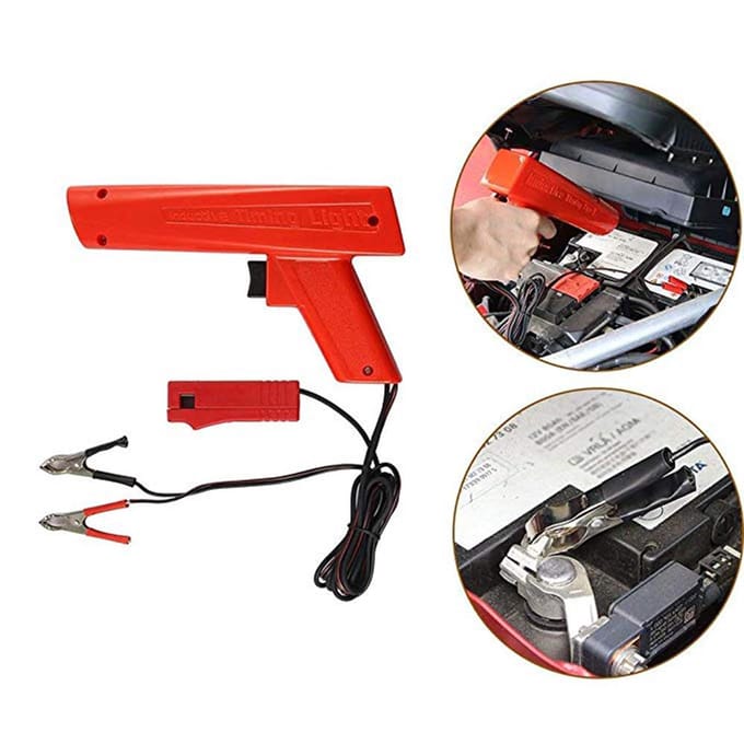 ZC100 Professionele inductieve ontstekingstijdstiplamp Ontstekingstijdstipmachine Tijdstiplamp Auto rood