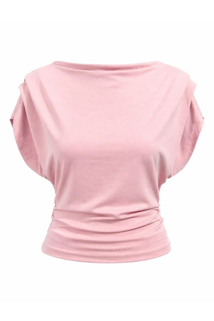 Hoge Taille Wijde Pijpen Brei Co-Ord Set met Boothals