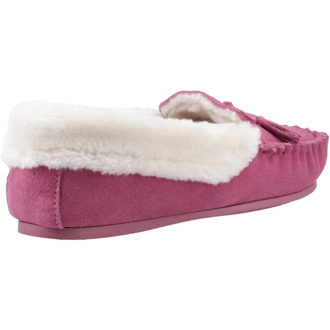 Hush Puppies Agnes Suède Dames Roze Slippers