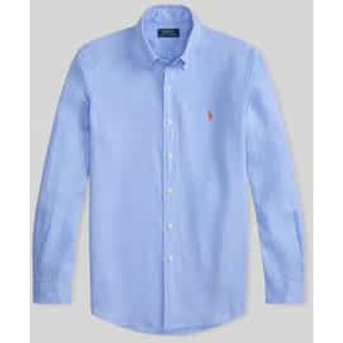 Slim fit vrijetijdsoverhemd van puur linnen