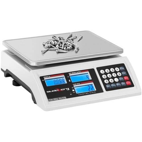 Telweegschaal - 30 kg / 0,5 g - 22,8 x 28 cm - batterij 80 uur - 3 LCD - Steinberg Systems