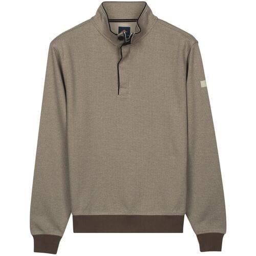Baileys – Heren Trui – Jacquard Sweater – Half zip Sweat - Beige – 613147-81