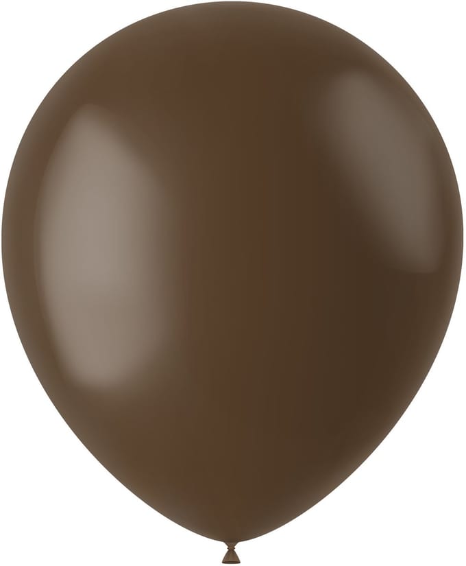 Latexballonnen - Chocolade Bruin - 10 stuks / BULK