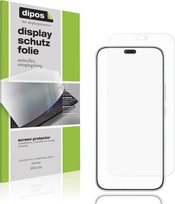 dipos – 4x Matte Beschermfolie geschikt voor Honor 600 Lite | Krasbestendige & antireflecterende Screenprotector Ultra-Thin
