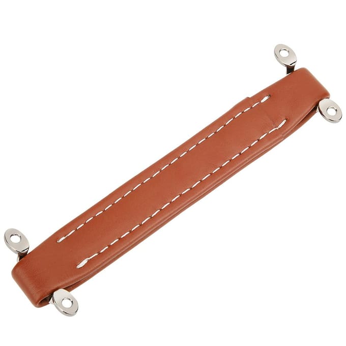 Amp Handvat Ruw Gestructureerd Embossed PU Leer Audio Accessoire Oranje voor Gitaar Speaker brown