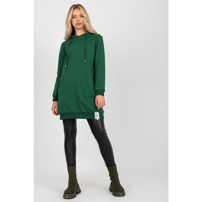 Urban Hooded Ease Dress - Grün / Einheitsgröße