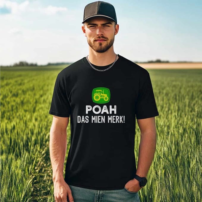 AGRIFANS® POAH Das Mien Merk - Heren T-shirt - M