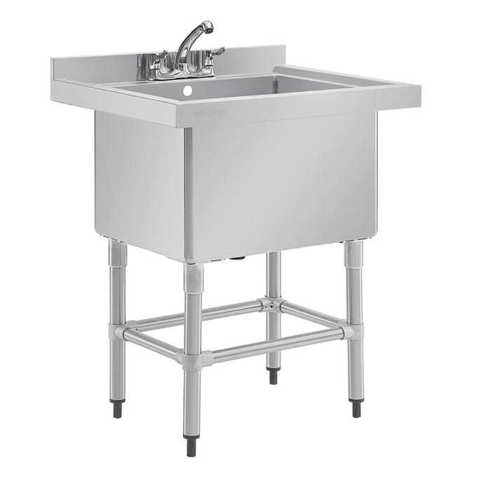 Vogue diepe RVS spoelbak 77x60cm