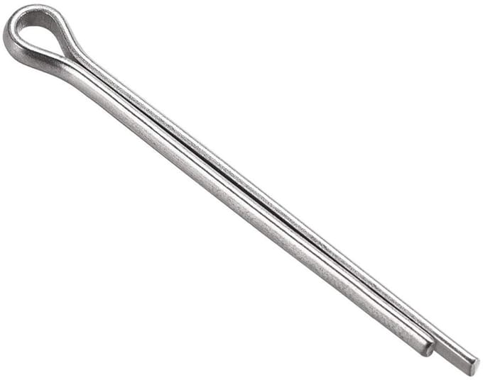 Dailygoods - Splitspeld 3 mm x 40 mm van Roestvrij Staal - 15 Stuks