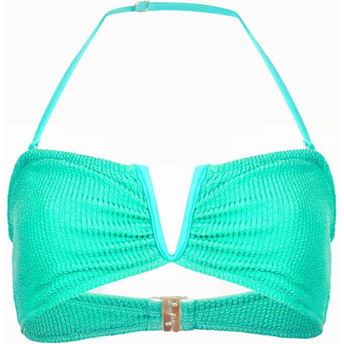 French Connection Bandeau Bikini Top Green Größe: XS | Bikinis Outlet | Damen | Grün