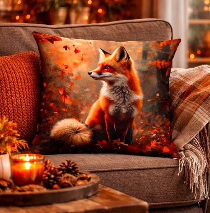 Autumn Fox Collection Kussenhoes - 45x45 cm