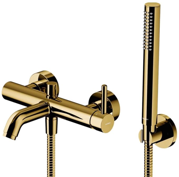 OMNIRES Y - Badkraan met accessoires, goud Y1231GL