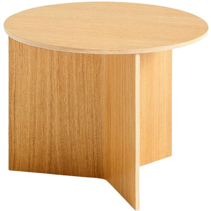 HAY Slit Tafel Wood rond - eiken helder gelakt