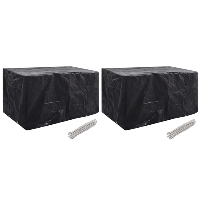 vidaXL - Tuinmeubelhoezen - 2 - st - 8 - ogen - 180x70x90 - cm
