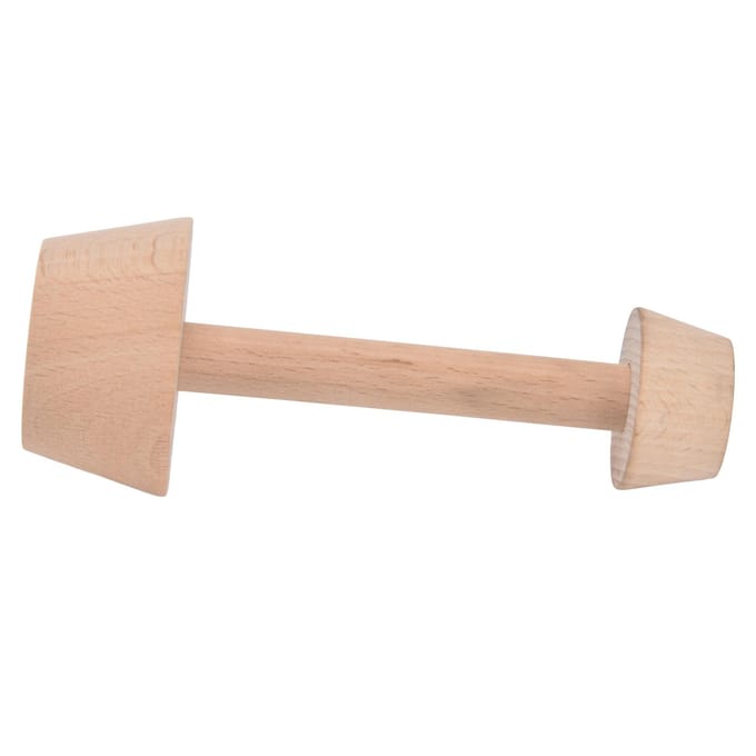 Eiertaartvorm Houten Dubbelzijdige Mini Taartmaker voor DIY Eiertaarten Muffins Pecannotentaarten Cheesecakes L beige