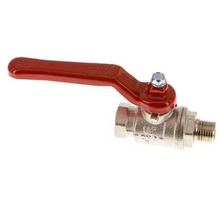 Buiten x Binnendraad G/G 1/4 inch Kort design 2-Weg Messing Kogelkraan