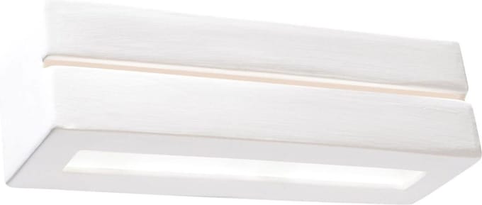 Wandlamp Vega Line gips wit
