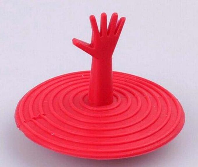 Gootsteen stop Universeel / Badstop met Hand / Afvoerstop / Afvoerplug - 2 stuks