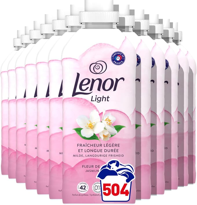 Lenor Wasverzachter Jasmijnbloem - 12 x 882 ml - 504 wasbeurten