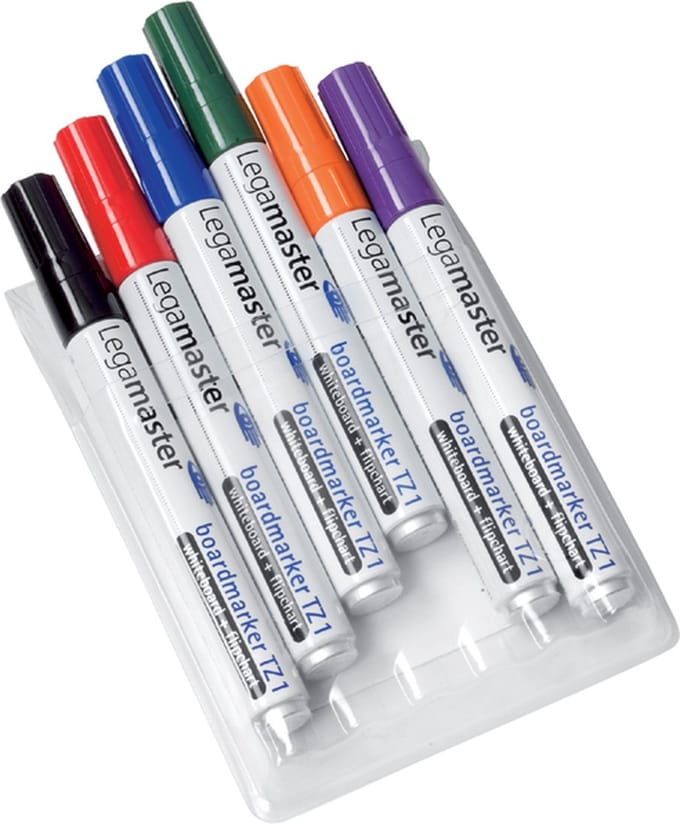 Whiteboardmarker legamaster tz1 1.5-3mm 6x ass | 10 stuks
