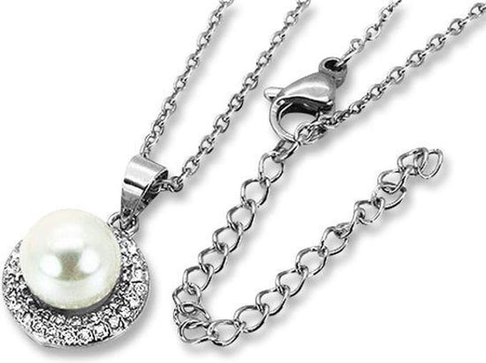 Amanto Ketting Danjel - 316L Staal - Parel - ∅12m - 50cm