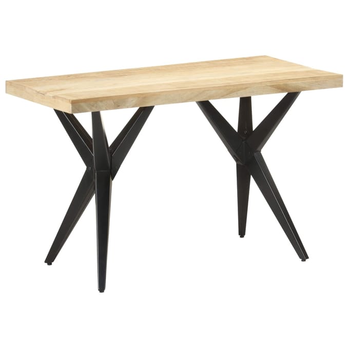 vidaXL - Eettafel - 120x60x76 - cm - massief - mangohout